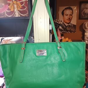 Nine West Green Tote Bag